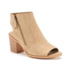 Unleashed By Rocket Dog Clarkson Women's Peep-toe Ankle Boots, Girl's, Size: 7, Beig/green (beig/khaki)
