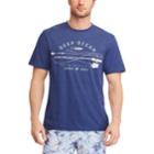 Men's Chaps Fishing Graphic Tee, Size: Xxl, Blue