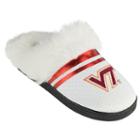 Women's Virginia Tech Hokies Plush Slippers, Size: Small, White