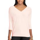Women's Chaps V-neck Sweater, Size: Xs, Pink
