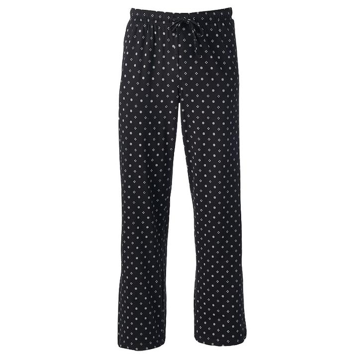 Big & Tall Croft & Barrow&reg; True Comfort Knit Lounge Pants, Men's, Size: 2xb, Black