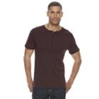 Men's Apt. 9&reg; Modern-fit Slubbed Henley, Size: Xxl, Purple