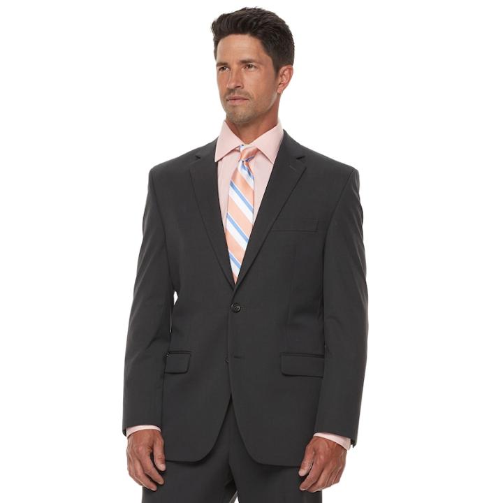 Men's Chaps Performance Series Classic-fit 4-way Stretch Suit Jacket, Size: 44 Long, Grey