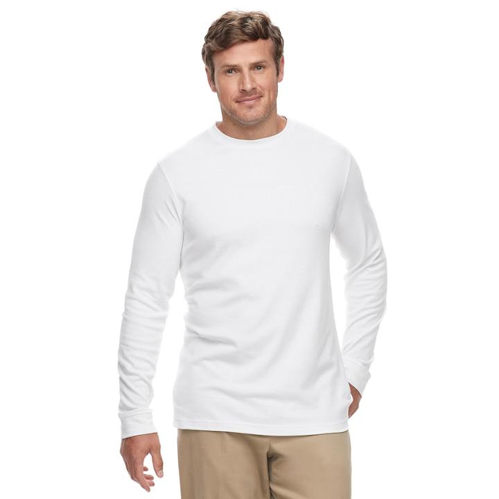 Big & Tall Croft & Barrow&reg; Classic-fit Easy-care Crewneck Tee, Men's, Size: 2xb, White