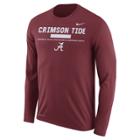 Men's Nike Alabama Crimson Tide Dri-fit Legend Staff Long-sleeve Tee, Size: Xl, Red
