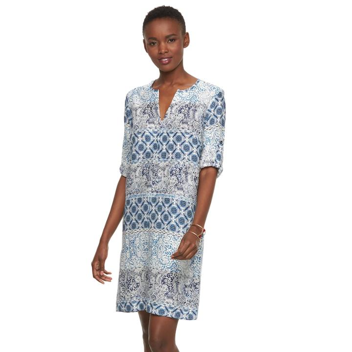 Women's Sharagano Batik Shift Dress, Size: 10