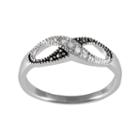 Sterling Silver Marcasite Infinity Ring, Women's, Size: 8, Multicolor