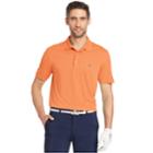 Men's Izod Classic-fit Grid Performance Golf Polo, Size: Medium, Drk Orange