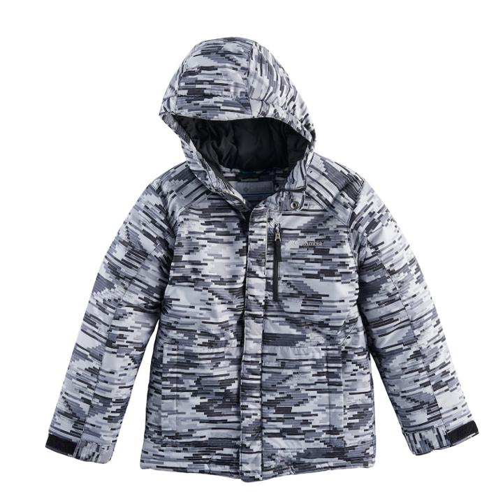 Boys 8-20 Columbia Sleddin' Down Jacket, Size: Medium, Grey (charcoal)