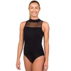 Women's Danskin Open Back Black Dance Leotard, Size: Small