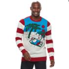 Big & Tall Beach Ugly Christmas Sweater, Men's, Size: Xl Tall, White