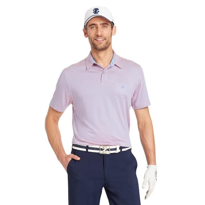 Men's Izod Swingflex Classic-fit Performance Golf Polo, Size: Large, Med Pink