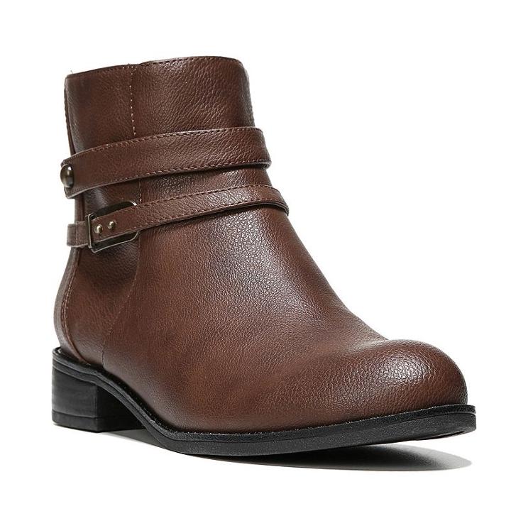 Lifestride Smirk Women's Ankle Boots, Size: Medium (7.5), Brown