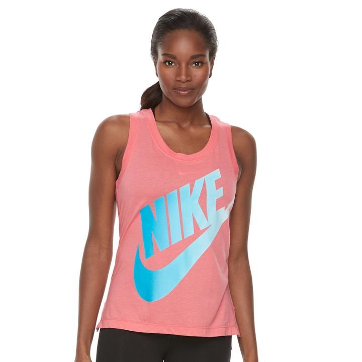 Women's Nike Sportswear Futura Logo Graphic Tank, Size: Xs, Brt Orange