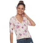 Juniors' Candie's&reg; Wrap Elbow Sleeve Top, Teens, Size: Medium, Red