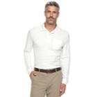 Men's Croft & Barrow&reg; Classic-fit Easy-care Interlock Polo, Size: Medium, White