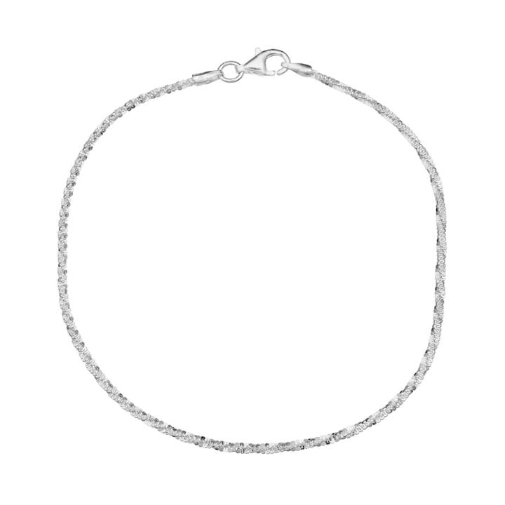 Primrose Sterling Silver Sparkle Chain Bracelet - 7.5 In, Women's, Size: 7.5, Grey