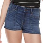 Juniors' So&reg; High-waisted Ultimate Shortie Shorts, Teens, Size: 11, Med Blue