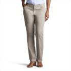 Women's Lee Essential Straight-leg Chino Pants, Size: 14 T/l, Light Grey
