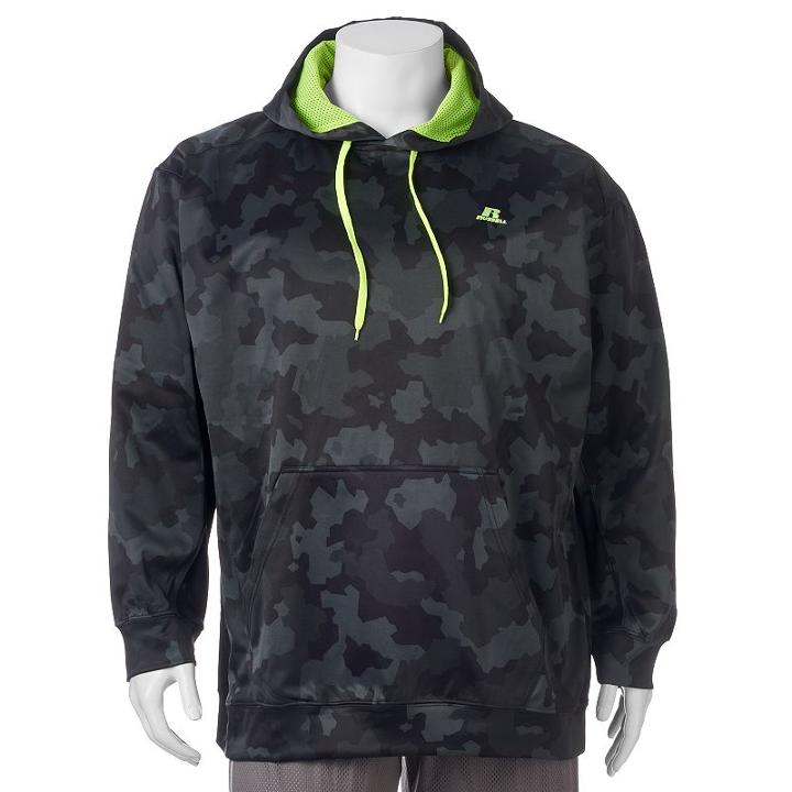 Big & Tall Russell Camo Hoodie, Men's, Size: Xl Tall, Black