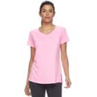Women's Tek Gear&reg; Performance Base Layer Side Slit Tee, Size: Small, Med Pink
