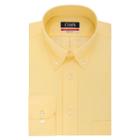 Men's Chaps Regular-fit Wrinkle-free Herringbone Dress Shirt, Size: 2x-34/35, Yellow
