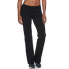 Women's Tek Gear&reg; Shapewear Flared Workout Pants, Size: M Long, Black