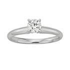 Round-cut Igl Certified Colorless Diamond Solitaire Engagement Ring In 18k White Gold (1/2 Ct T.w.), Women's, Size: 8.50