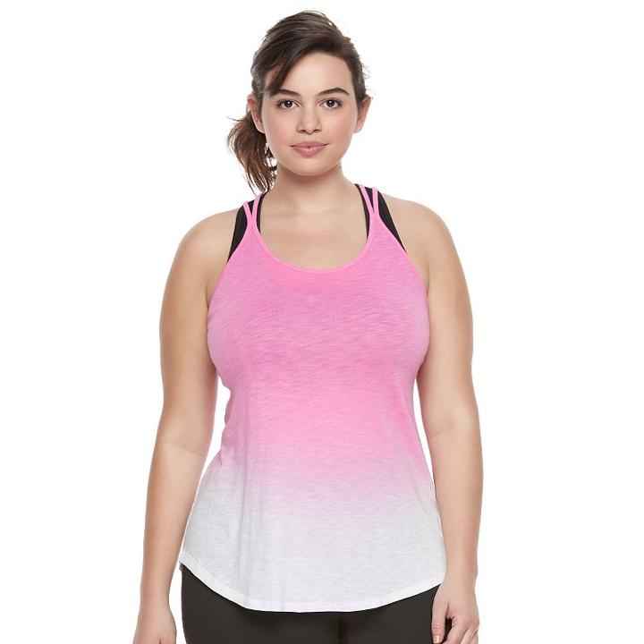 Juniors' Plus Size So&reg; Strappy Back Tank, Girl's, Size: 2xl, Pink