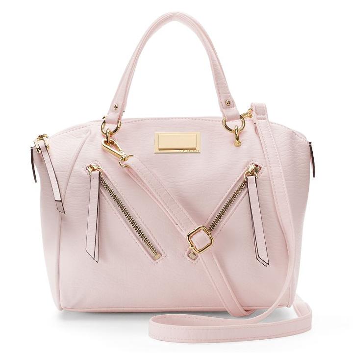 Juicy Couture Diagonal Zipper Satchel, Women's, Brt Pink