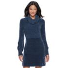 Juniors' Cloud Chaser Cowlneck Sweater Dress, Teens, Size: Xs, Light Blue