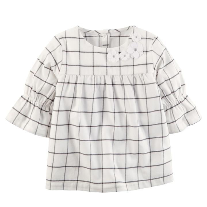 Girls 4-8 Carter's Striped Ruffle Sleeve Top, Size: 4, Print