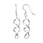 Sterling Silver Twist Drop Earrings, Women's
