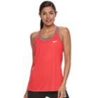 Women's Nike Dri-fit Mesh Racerback Tank Top, Size: Medium, Dark Pink