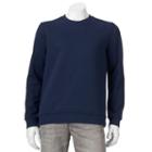 Men's Croft & Barrow&reg; Easy-care Fleece Crewneck Sweatshirt, Size: Xl, Dark Blue