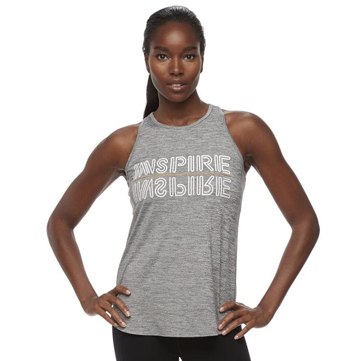 Women's Tek Gear&reg; Performance Graphic Tank, Size: Xxl, Med Grey