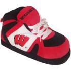 Men's Wisconsin Badgers Slippers, Size: Large, Red