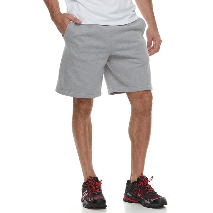 Men's Tek Gear&reg; Ultra-soft Fleece Shorts, Size: Xl, Light Grey