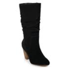 Sonoma Goods For Life&trade; Sketch Women's Suede Slouch Boots, Size: Medium (7), Black