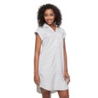 Women's Apt. 9&reg; Poplin Shirtdress, Size: 0, White