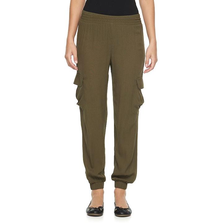 Women's Juicy Couture Cargo Jogger Pants, Size: Small, Green