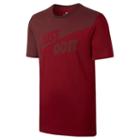 Men's Nike Just Do It Colorblock Tee, Size: Xl, Dark Red
