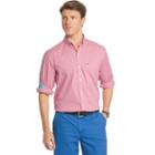 Men's Izod Advantage Classic-fit Gingham-checked Stretch Button-down Shirt, Size: Small, Pink Other