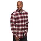 Men's Croft & Barrow&reg; True Comfort Plaid Classic-fit Flannel Button-down Shirt, Size: Medium, Brt Red