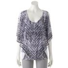 Women's World Unity Cold-shoulder Popover Top, Size: Medium, Oxford