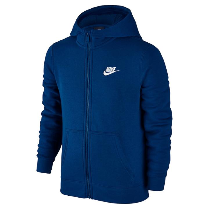 Boys 8-20 Nike Full-zip Club Hoodie, Size: Xl, Brt Blue