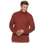 Big & Tall Croft & Barrow&reg; Classic-fit Easy-care Turtleneck, Men's, Size: Xxl Tall, Dark Red
