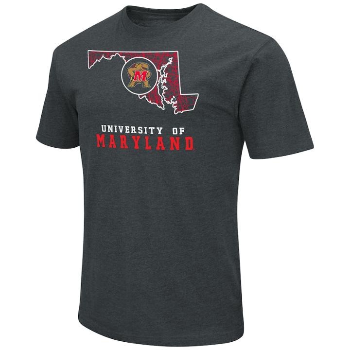 Men's Maryland Terrapins State Tee, Size: Large, Med Red