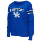 Women's Campus Heritage Kentucky Wildcats Wiggin' Fleece Sweatshirt, Size: Small, Dark Blue