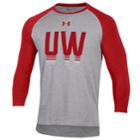 Men's Under Armour Wisconsin Badgers Baseball Tee, Size: Large, Flaw